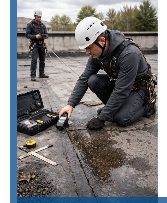 Обследование кровли на протечки и выявление дефектов в Ишимбае