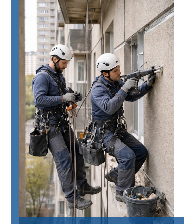 Промышленные альпинисты высотные работы и монтаж в Ишимбае